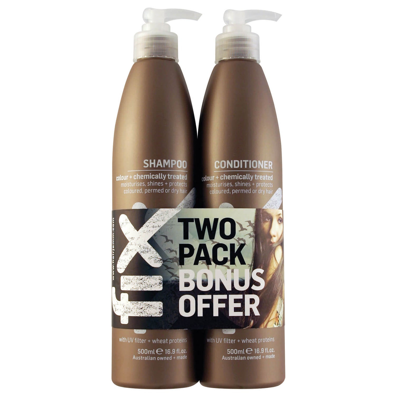 FIX Coloured/Chemically Treated Shampoo & Conditioner Duo 500ml Buy