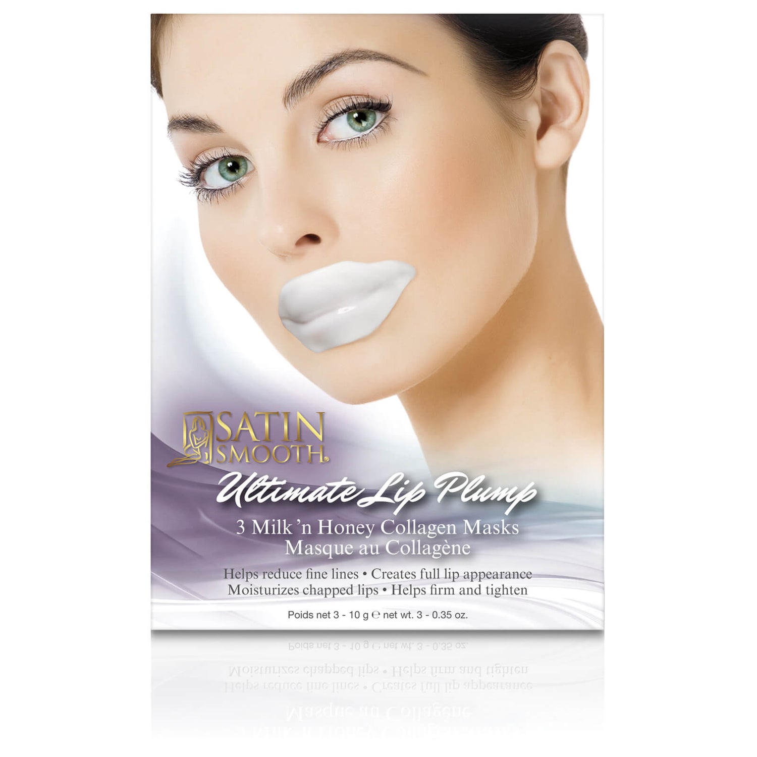 Satin Smooth Ultimate Collagen Lip Plump Masks LOOKFANTASTIC