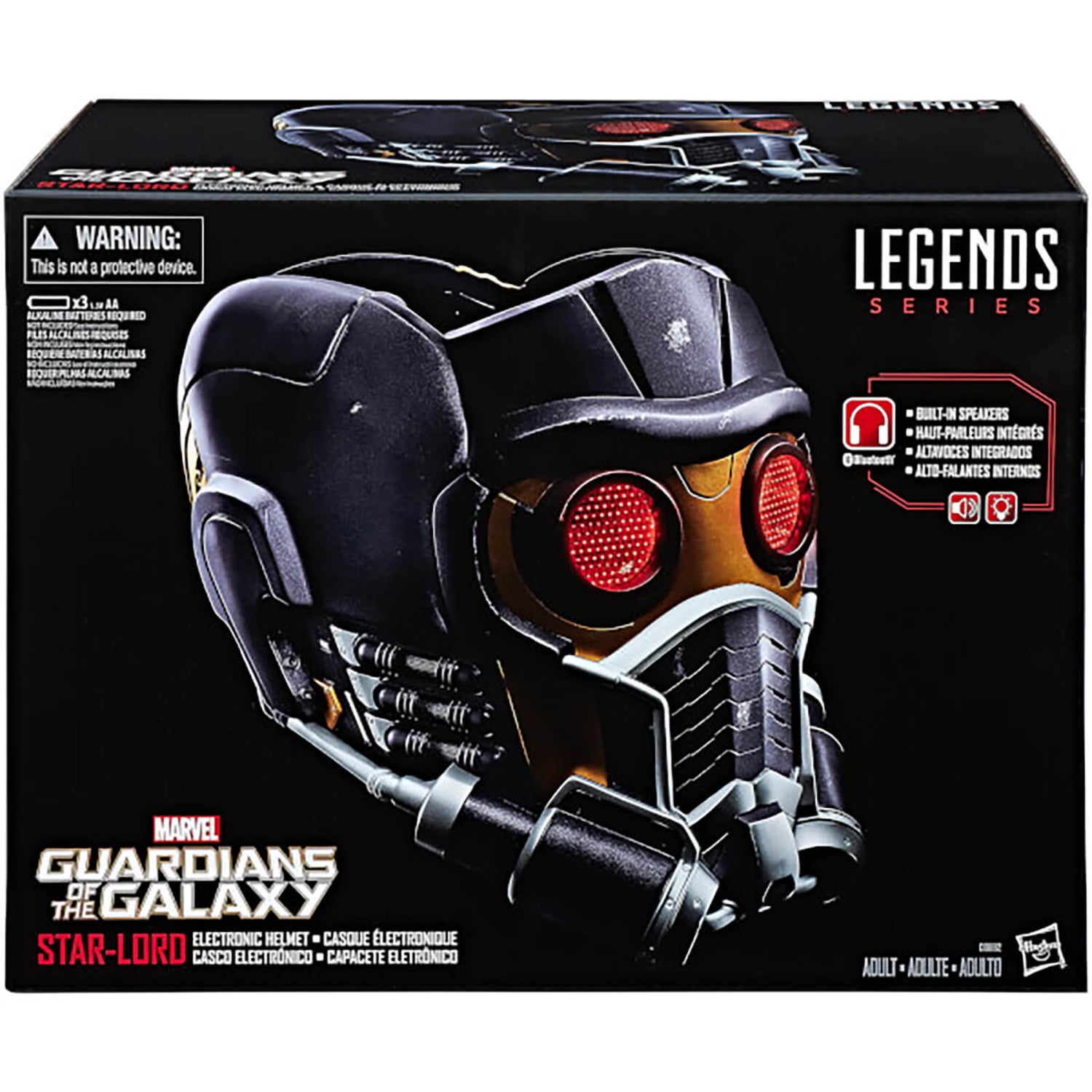 Hasbro Marvel Legends Star Lord Helmet Full Electronic Guardians Galaxy