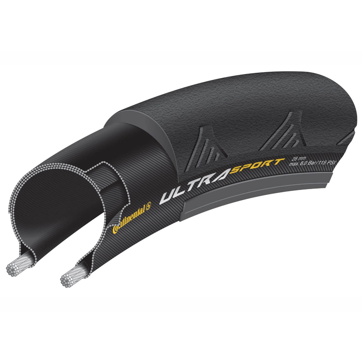 Continental ultra sport discount ii road tyre