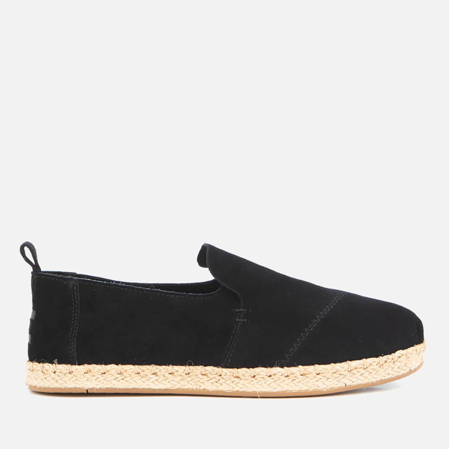 TOMS Women s Deconstructed Alpargata Suede Espadrilles Black TheHut