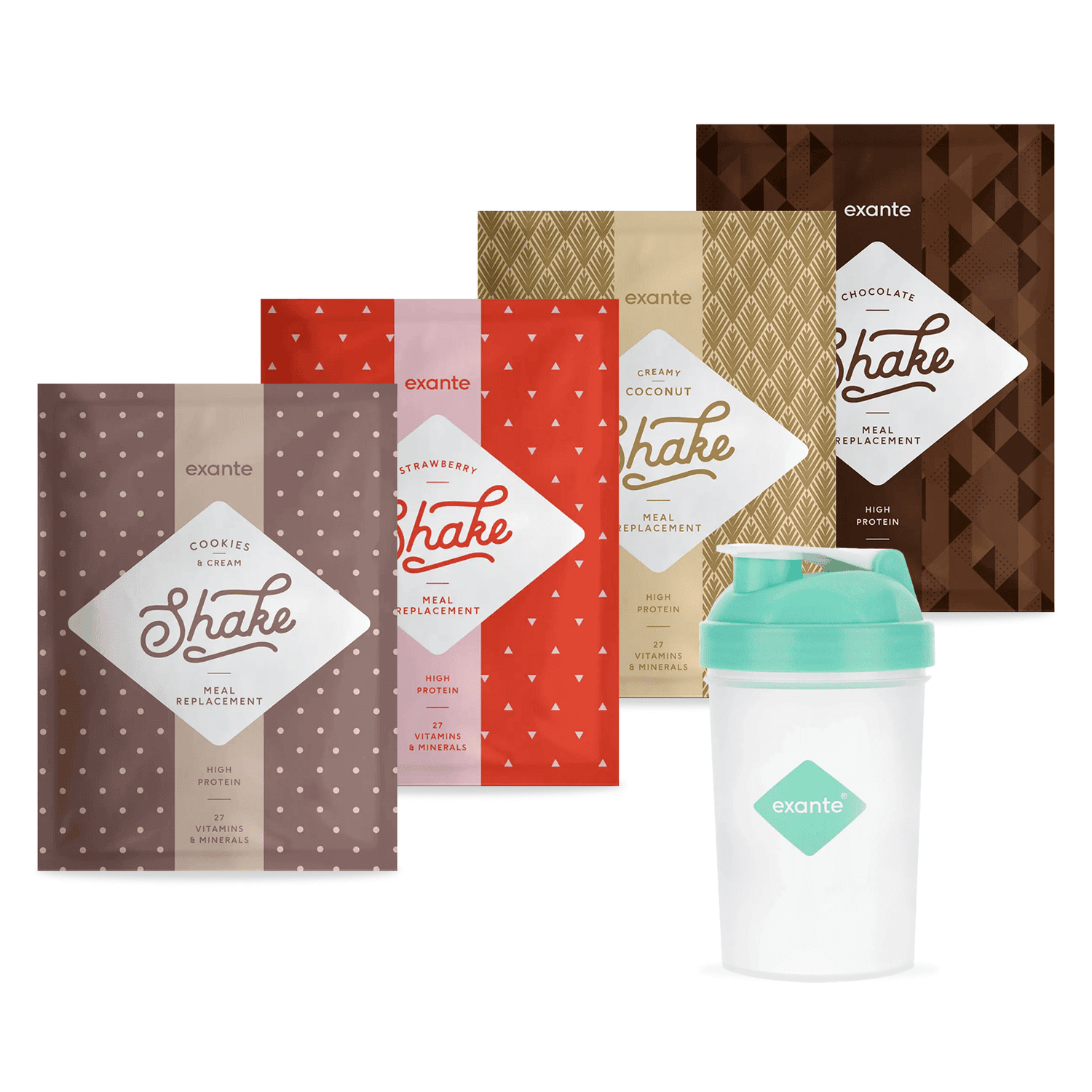 Exante Meal Replacement 2 Week Mixed Shakes Pack Exante UK