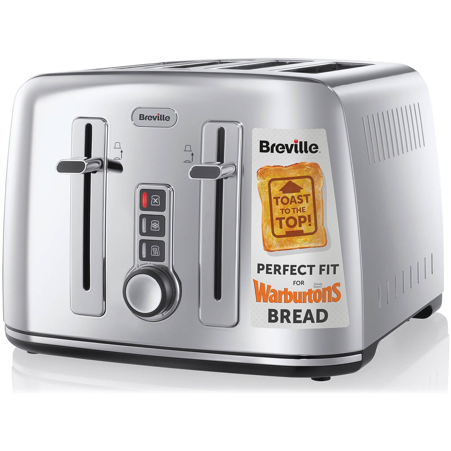 Breville The Perfect Fit for Warburtons VTT571 4-Slice Toaster