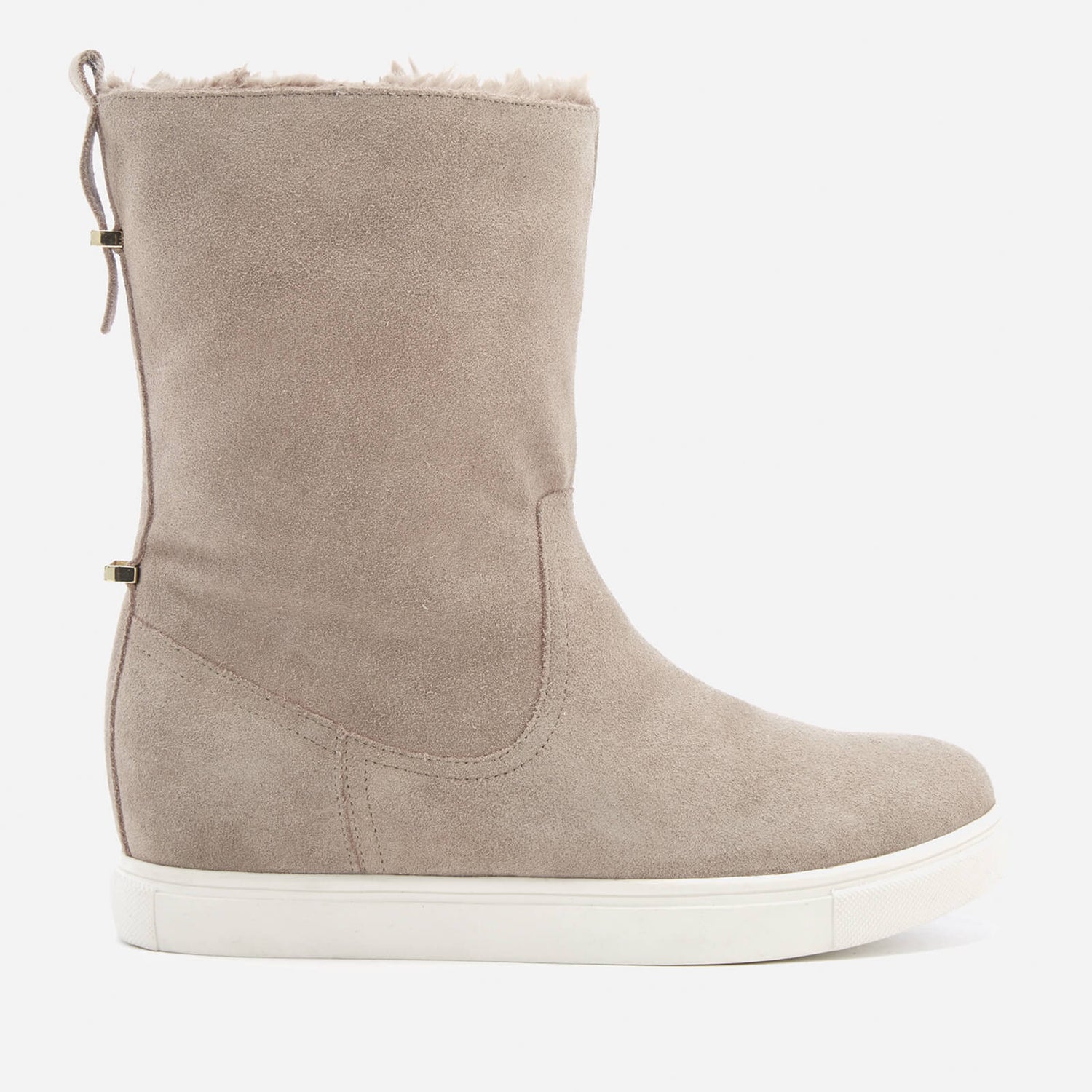 KG Kurt Geiger Women s Scorpio Suede Faux Fur Lined Boots Beige