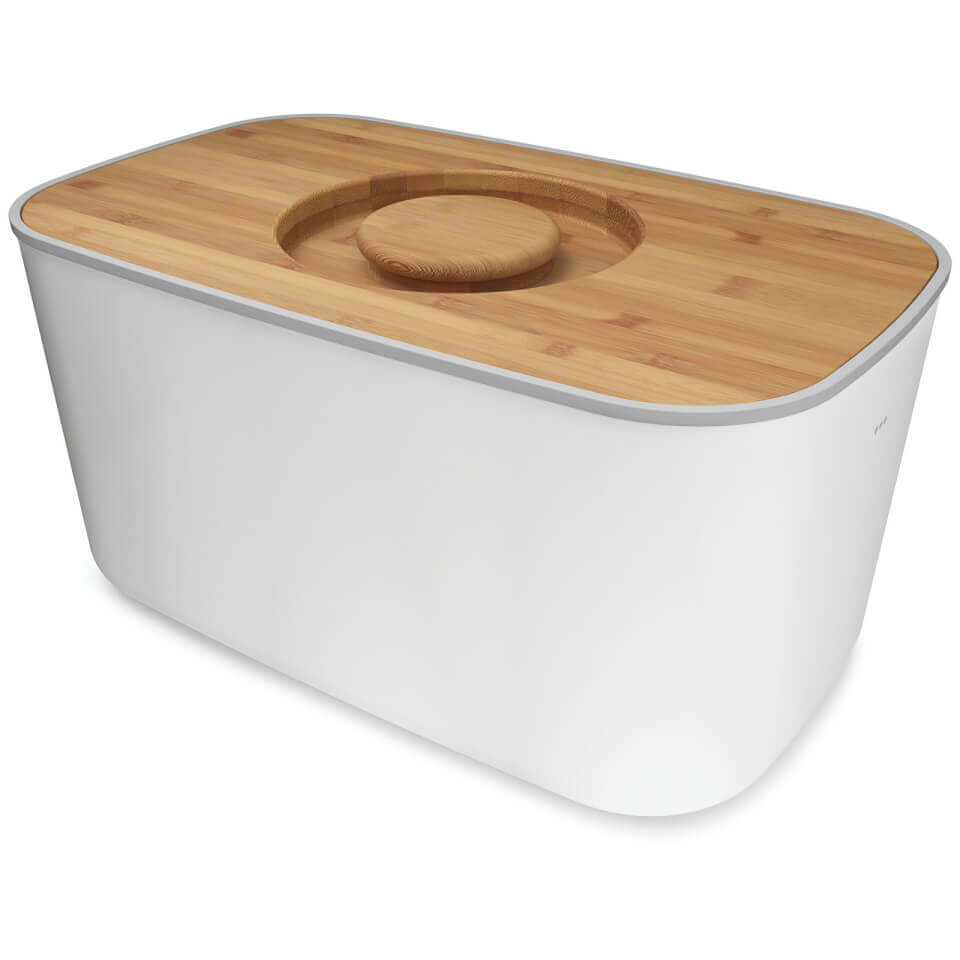 Joseph Joseph Steel Bread Bin White
