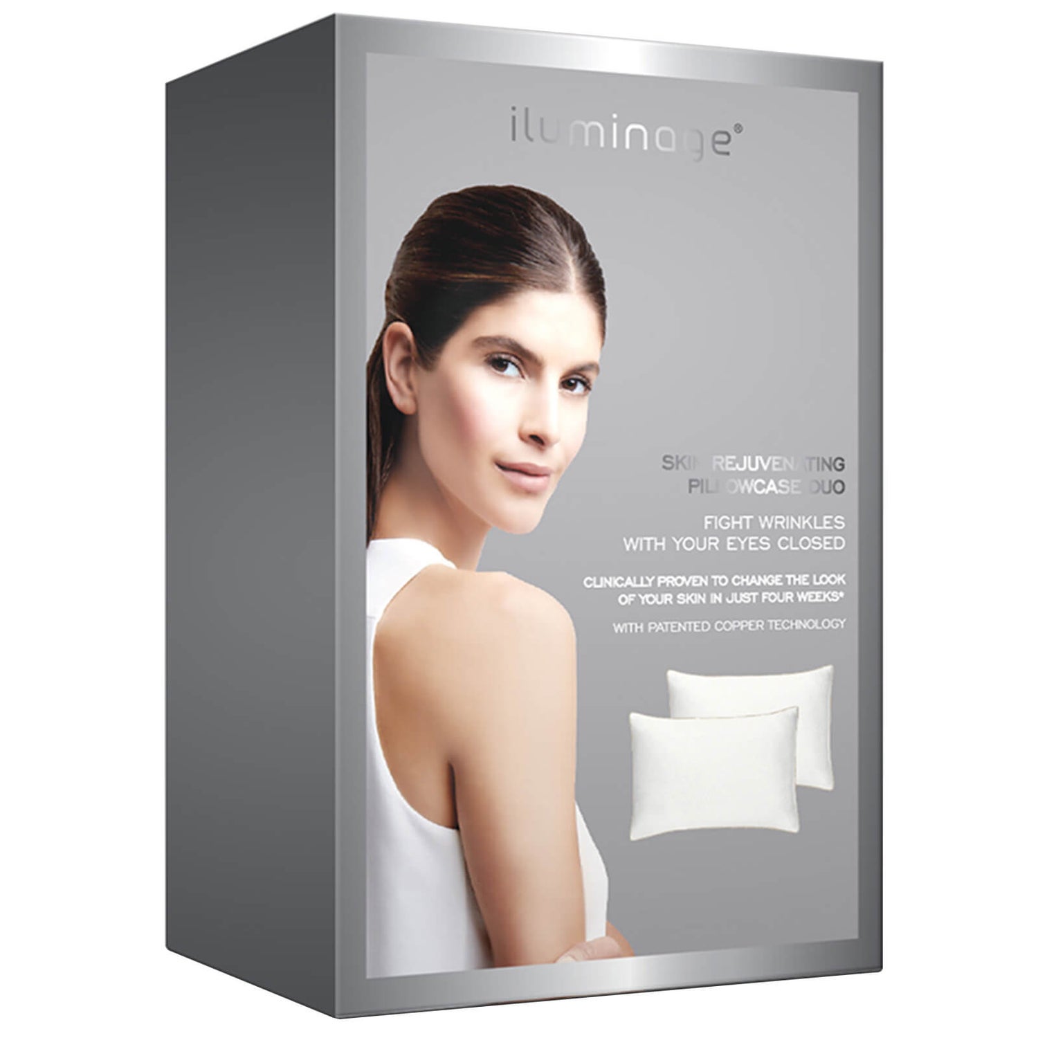 Iluminage Skin Rejuvenating Pillowcase Duo - White
