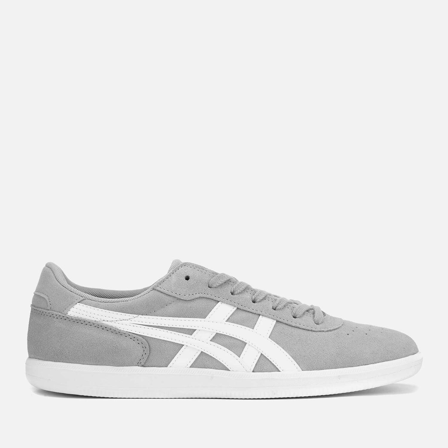 Asics Lifestyle Men s Precussor TRS Suede Court Trainers Mid Grey White TheHut