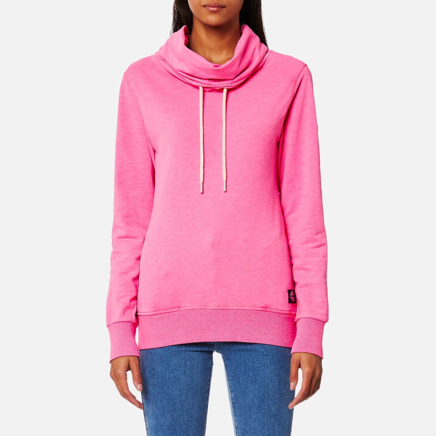 Superdry Women's Funnel Hooded Sweatshirt Overdyed City Pink