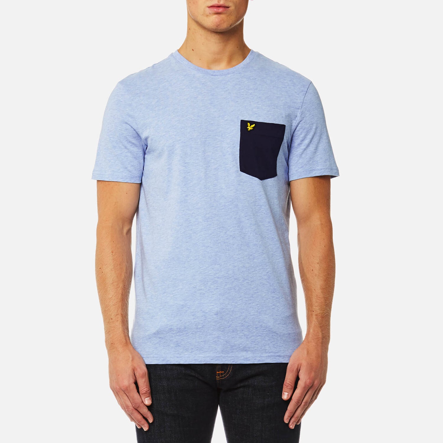 Lyle & Scott Men's Contrast Pocket T-Shirt - Blue Marl | TheHut.com