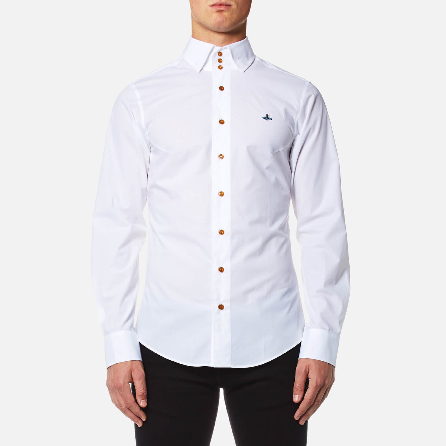 Stretch Poplin Krall Three Button Shirt 