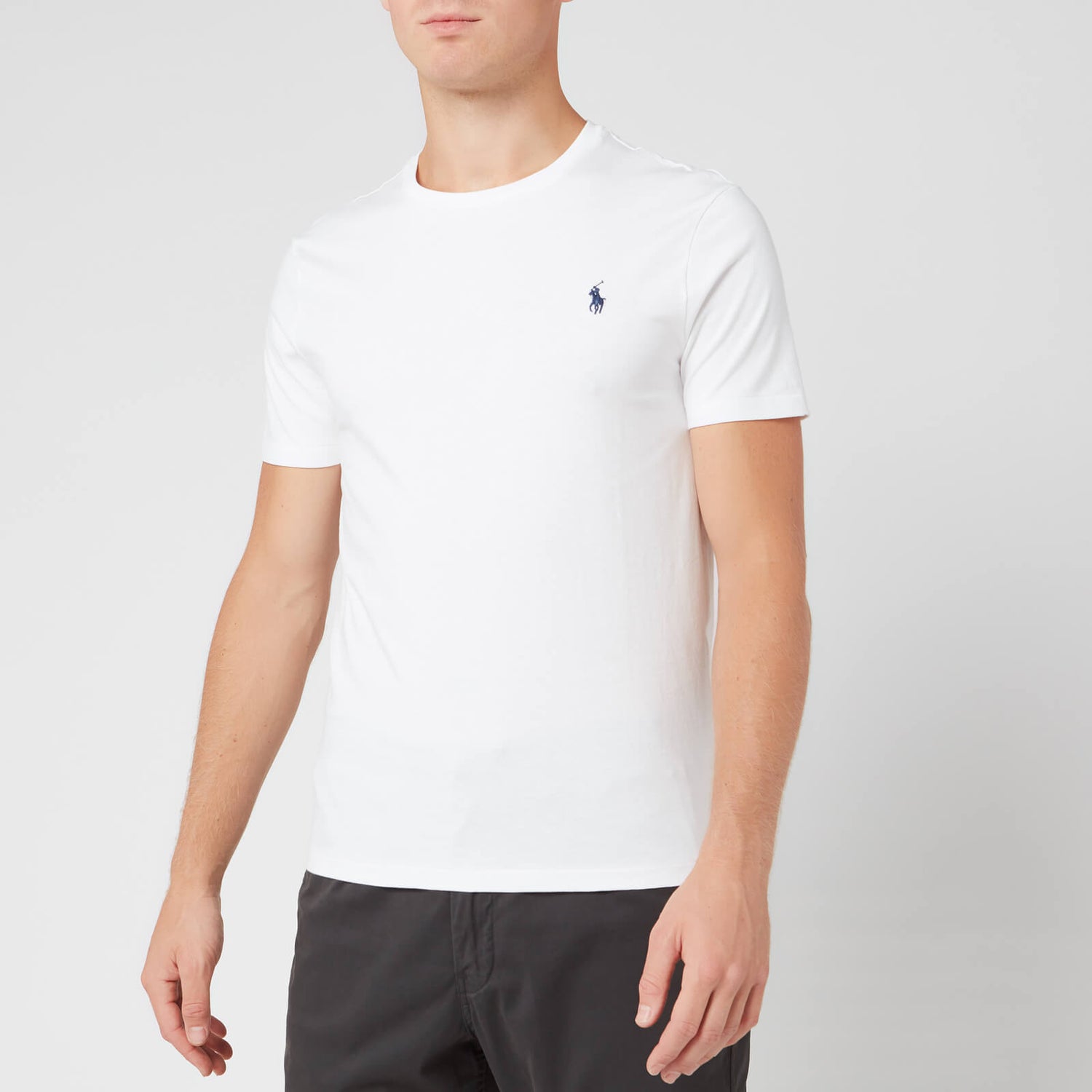 Polo Ralph Lauren Men's Custom Slim Fit Crewneck T-Shirt - White - Free ...