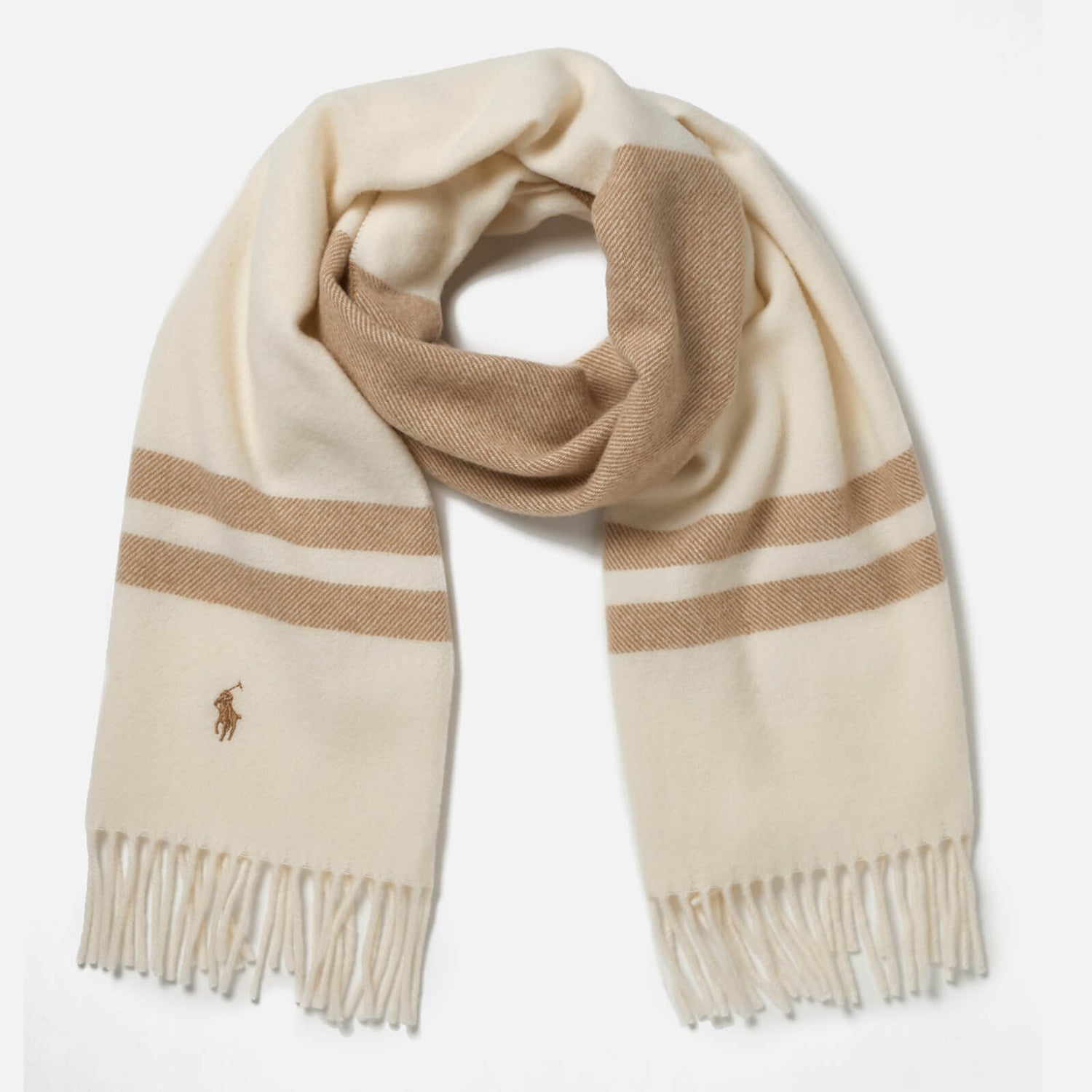 ralph lauren cream scarf