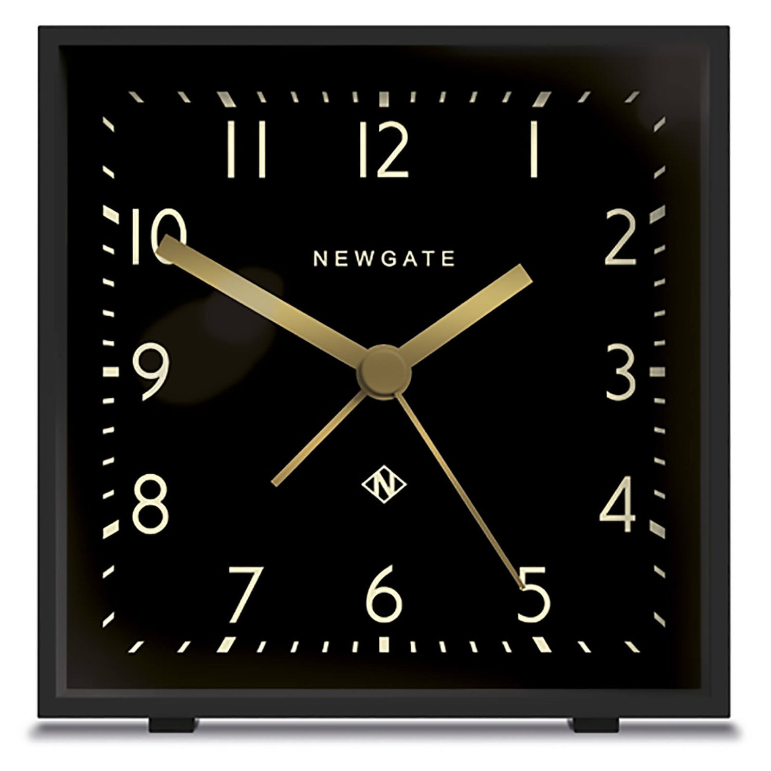 Newgate Cubic Silent Alarm Clock Gravity Grey