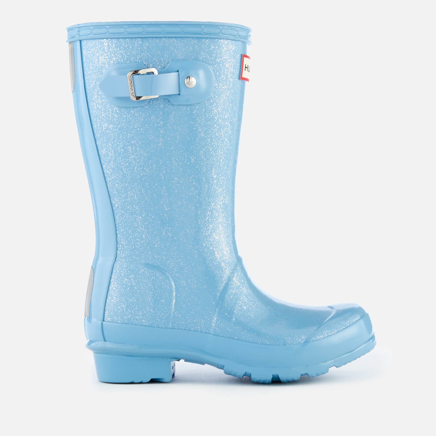 Hunter Kids Original Glitter Finish Wellies Blue Sky TheHut