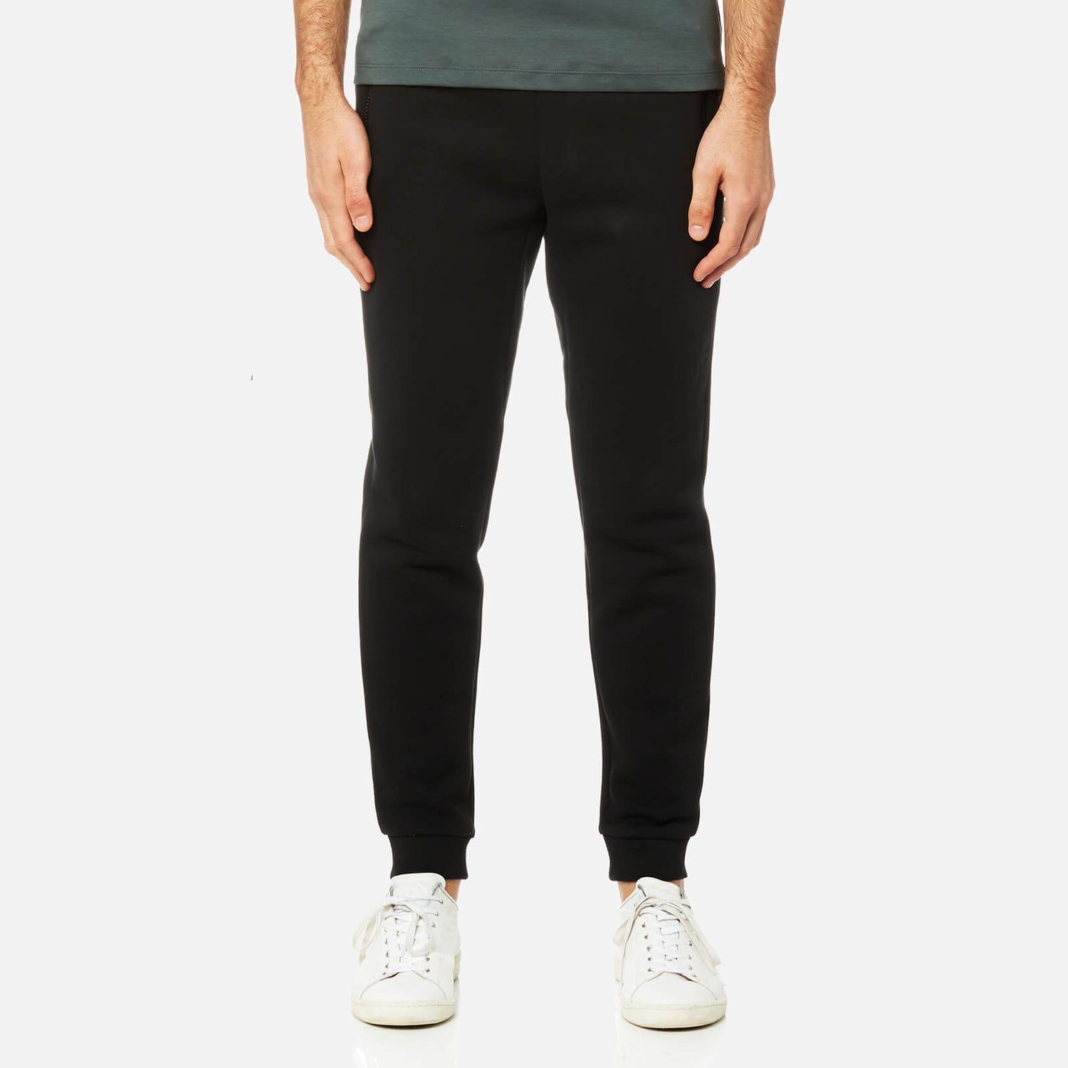 Michael Kors Men's Fleece Logo Cuffed Sweatpants - Black | TheHut.com