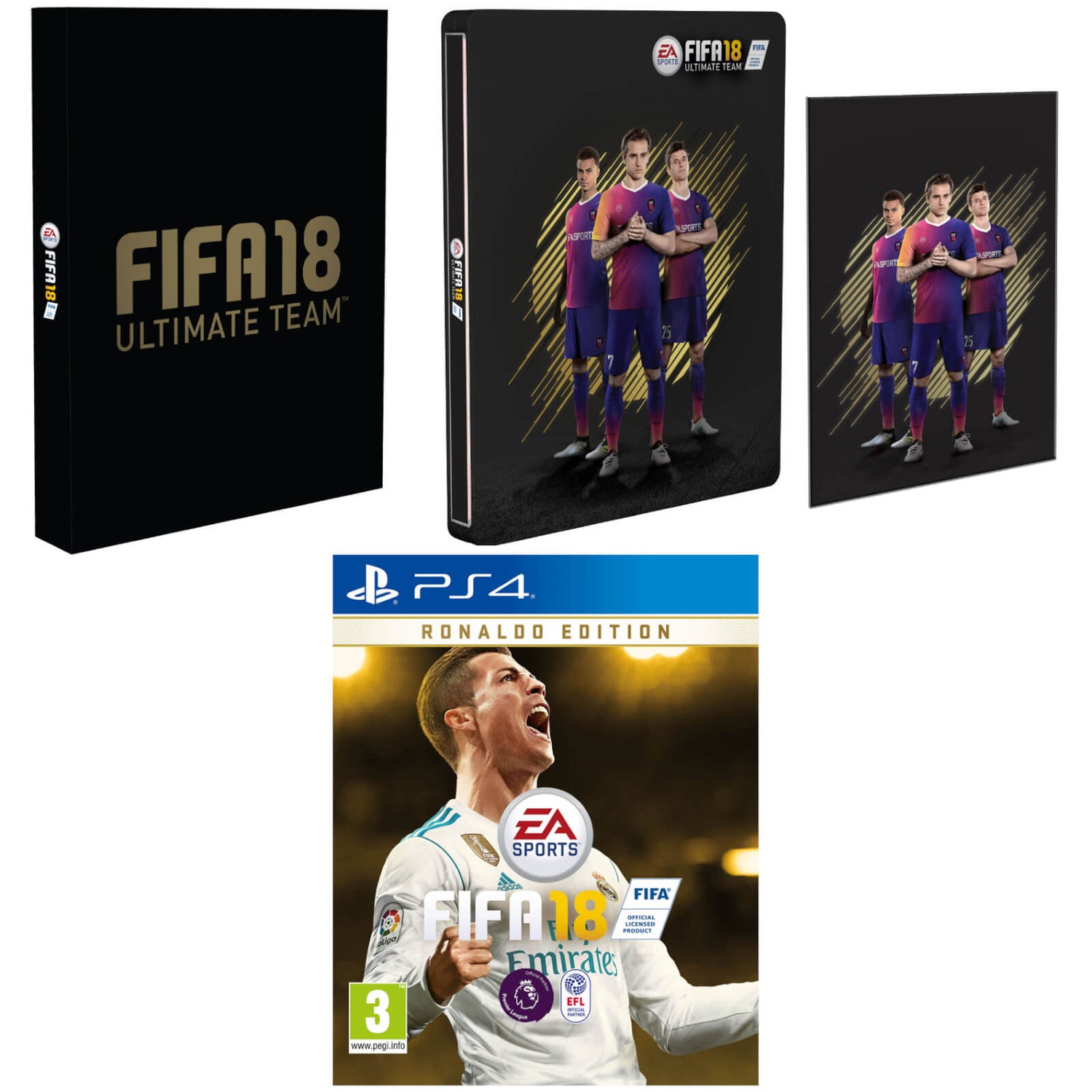 FIFA 18 - Ronaldo Edition With Exclusive Steelbook and Artcard