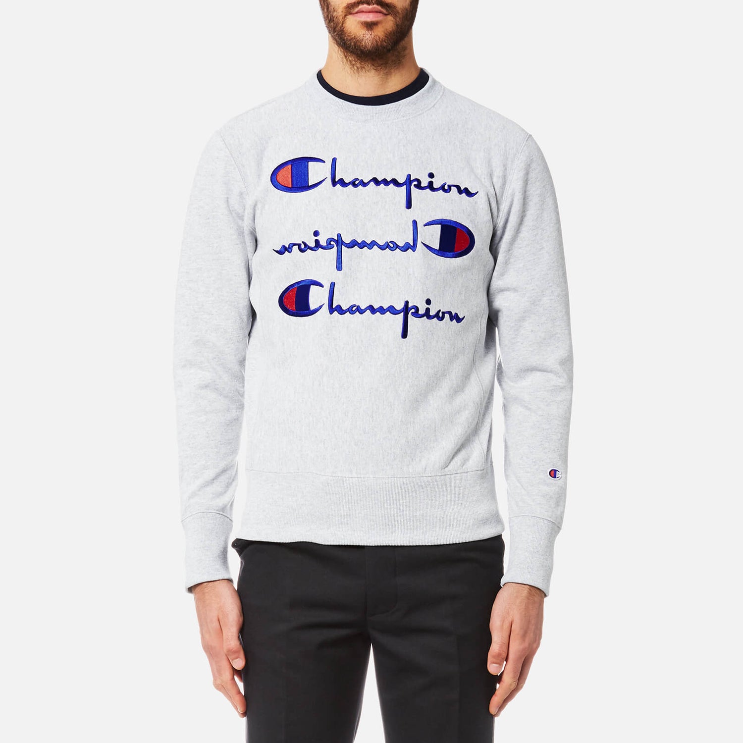 champion 3 logo sweatshirt