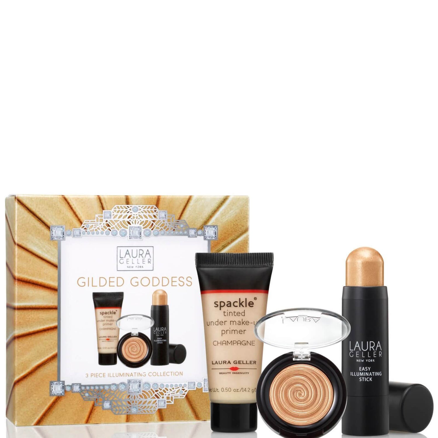 Laura Geller Gilded Goddess 3 Piece Kit (Black Friday) (Worth £37.50