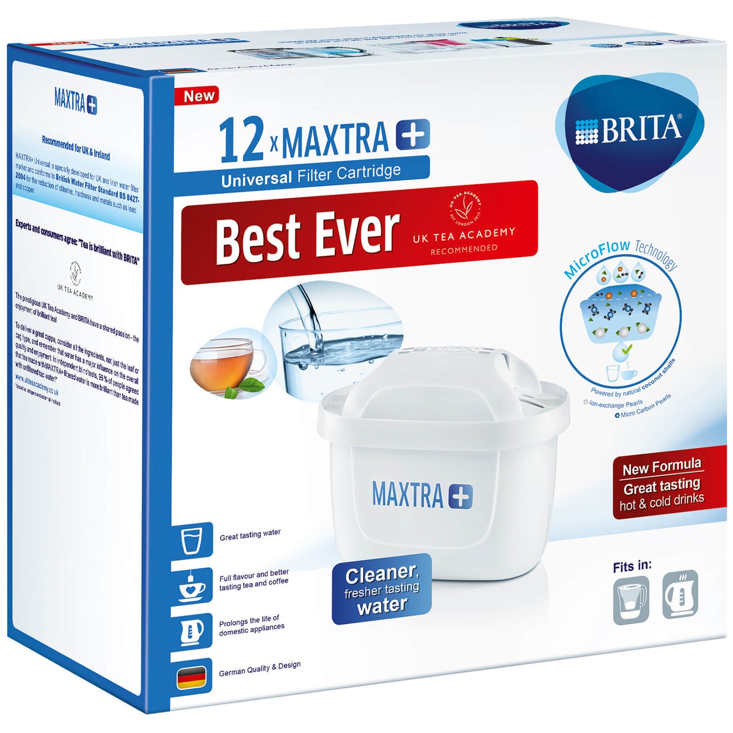  Brita MAXTRA+ Water Filter Cartridges - Pack of 12 (EU Version)  : Home & Kitchen