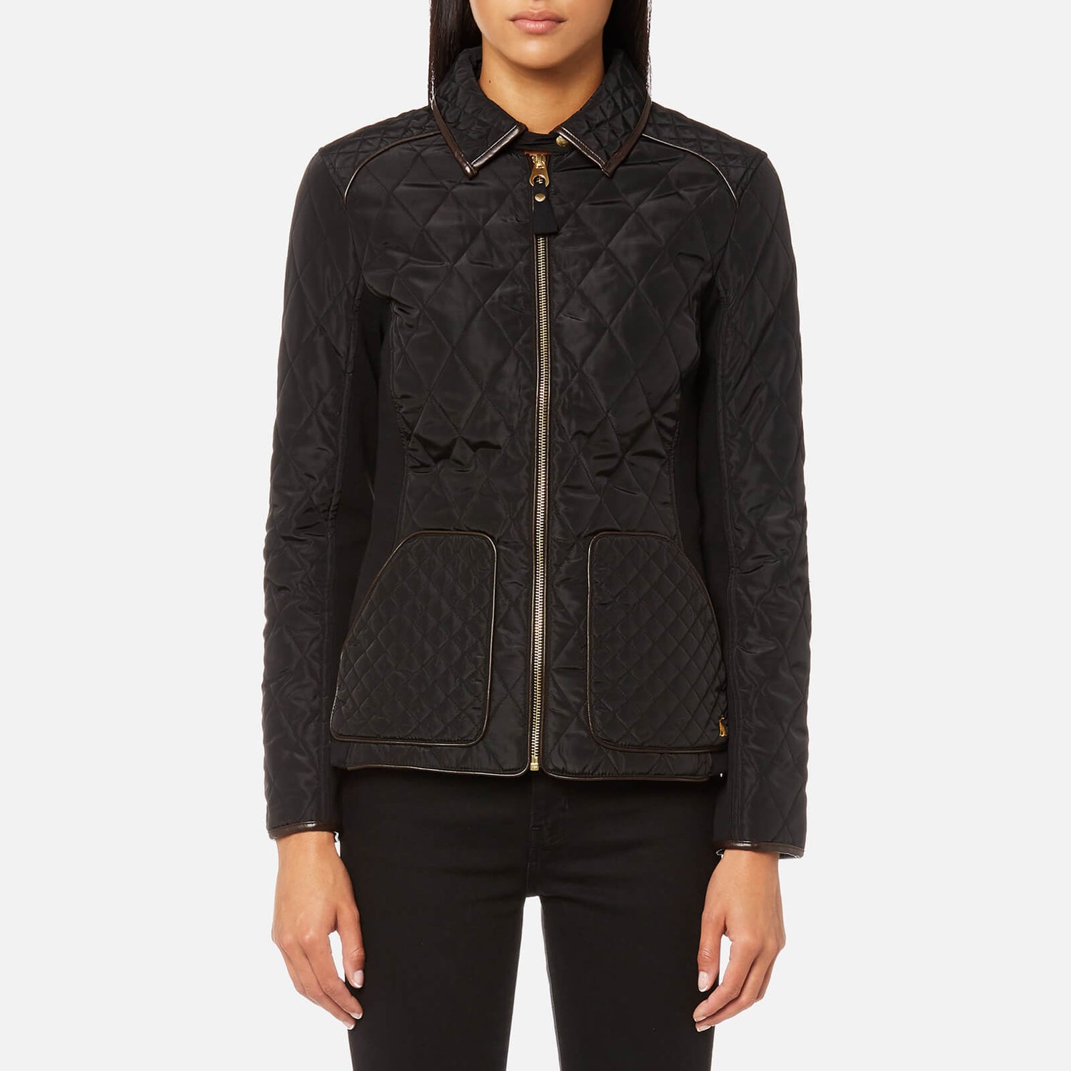 Joules Women s Marchesa Quilted Coat Black TheHut