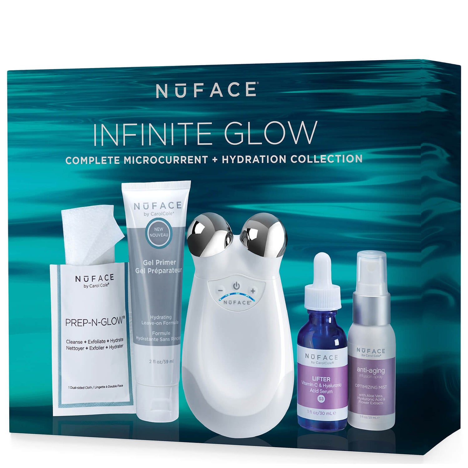 NuFACE Trinity Infinite Glow Complete Microcurrent and Hydration Collection (Worth £397.00)