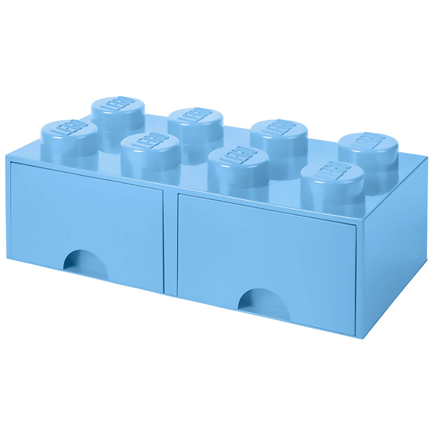LEGO Storage Knob Brick Drawers (Light Royal Blue) Toys