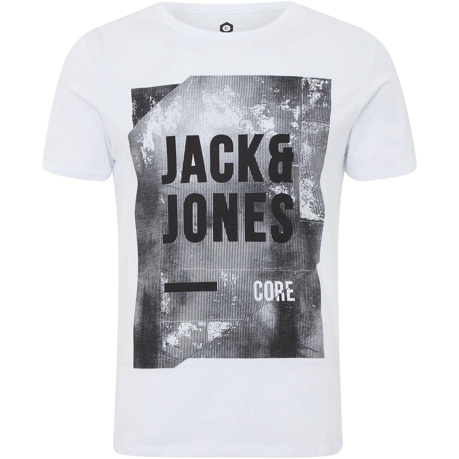 T-Shirt Homme Core Profile Jack & Jones - Blanc Mens Clothing