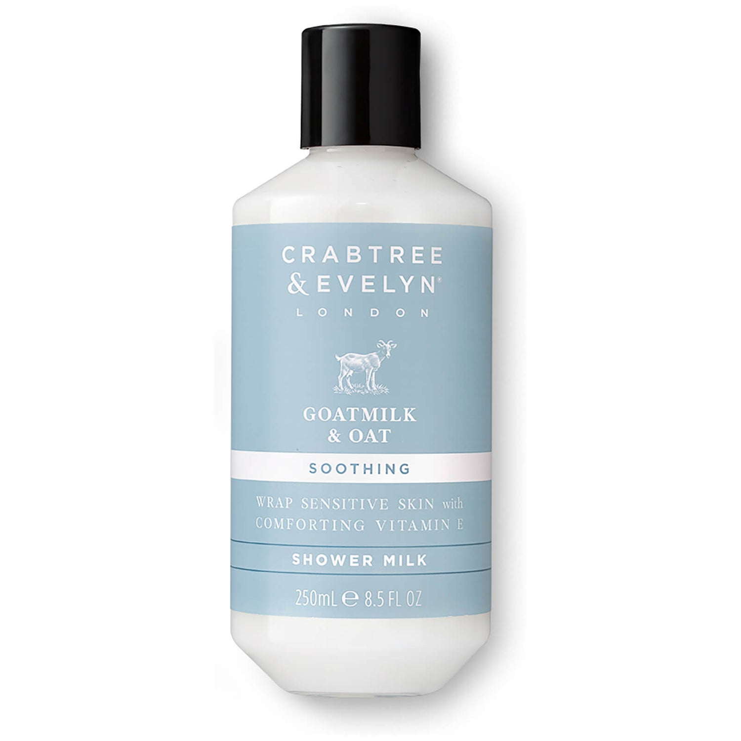 Crabtree & Evelyn Goatmilk & Oat Shower Milk 250ml LOOKFANTASTIC