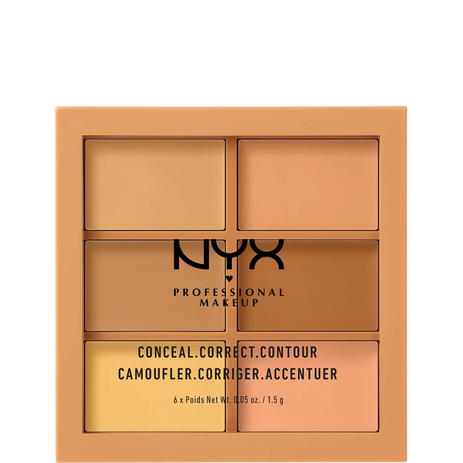 NYX Professional Makeup 3C Palette Conceal, Correct, Contour Medium