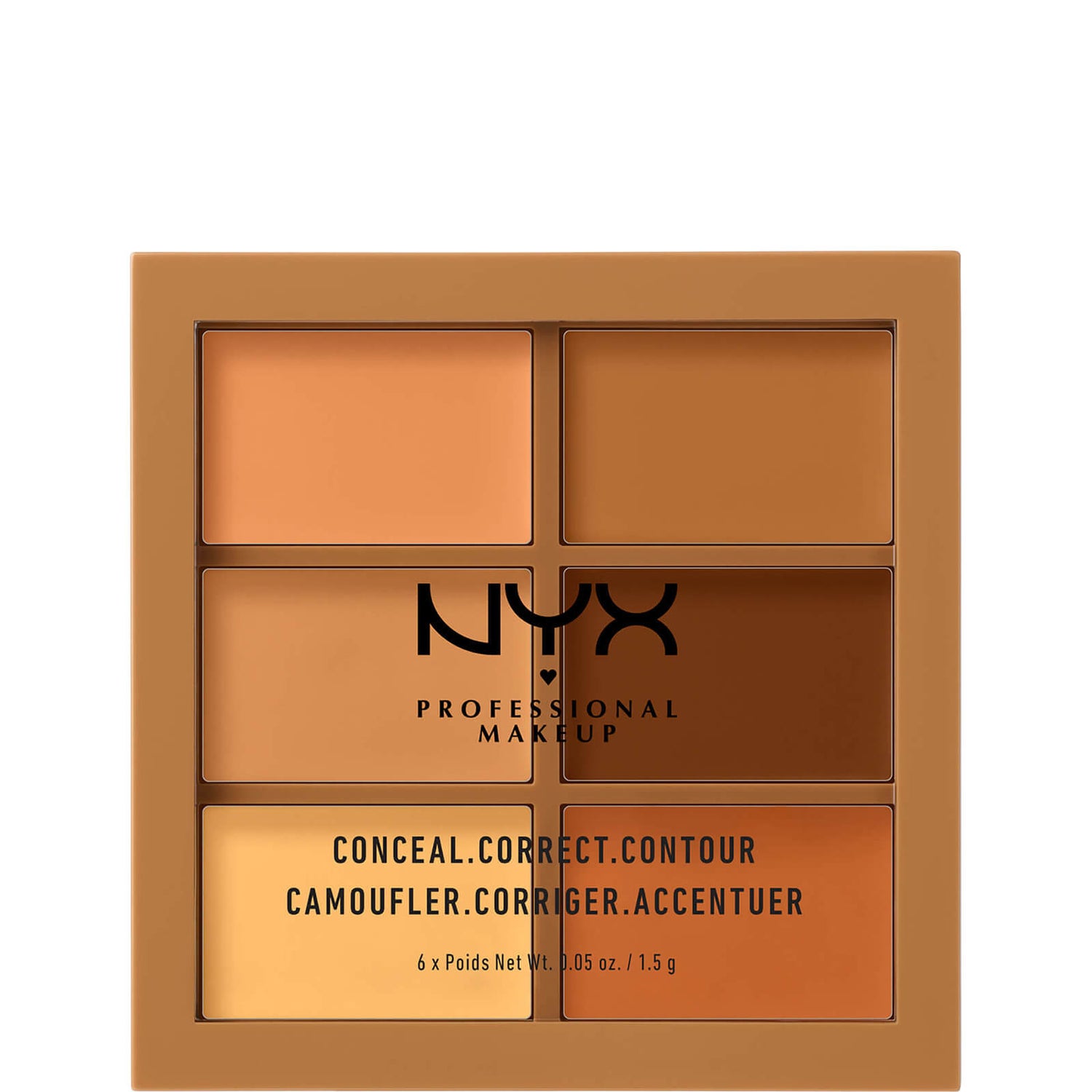 NYX Professional Makeup 3C Palette Conceal, Correct, Contour Deep