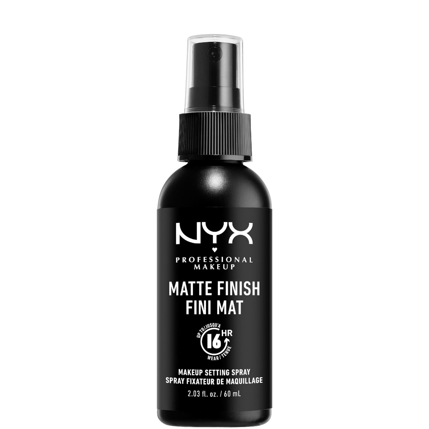 Spray Fixateur NYX Professional Dewy Finish - 180 Ml - Fini Satiné, Tenue Longue Durée - Formule Vegan