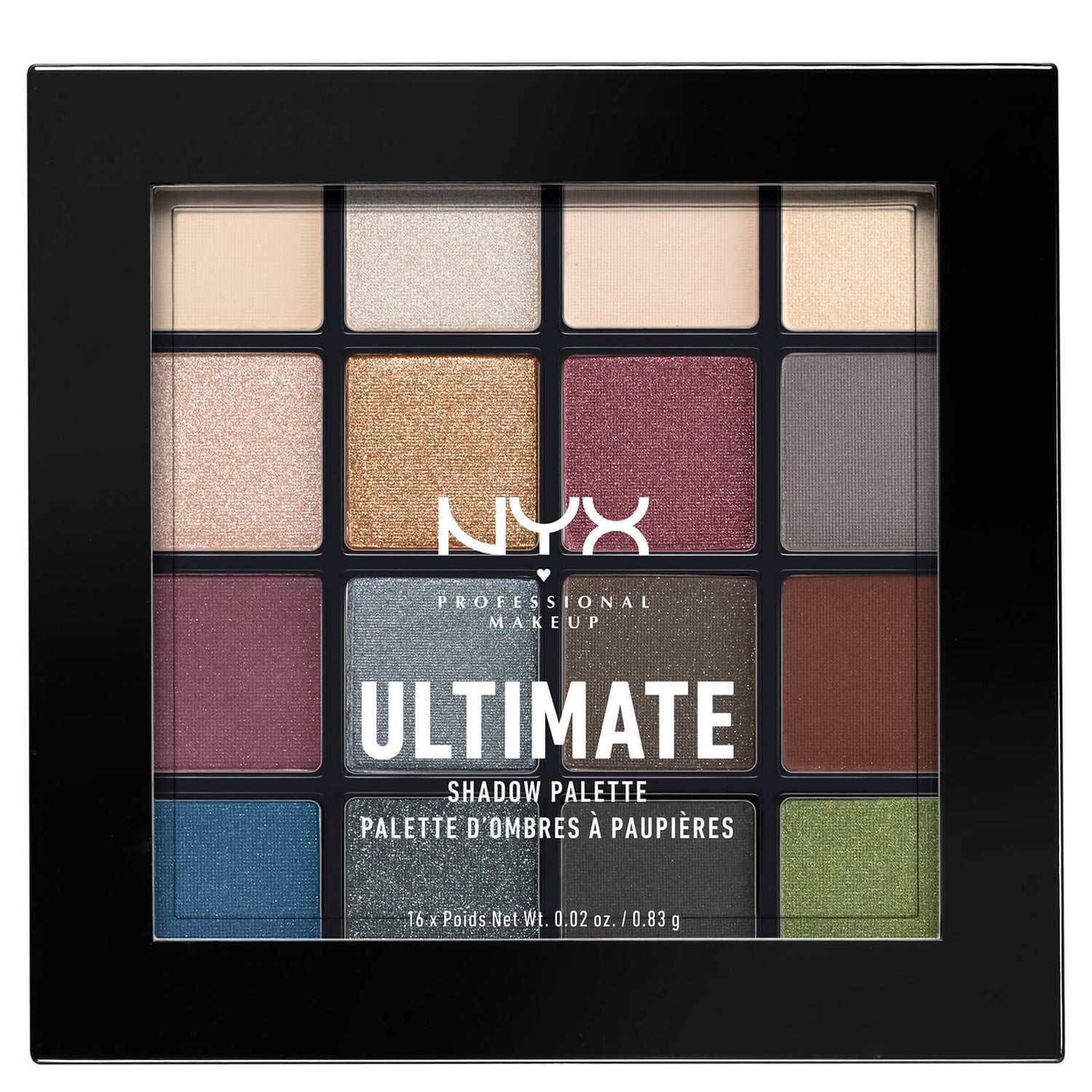 NYX Professional Makeup Ultimate Shadow Palette - Smokey and Highlight