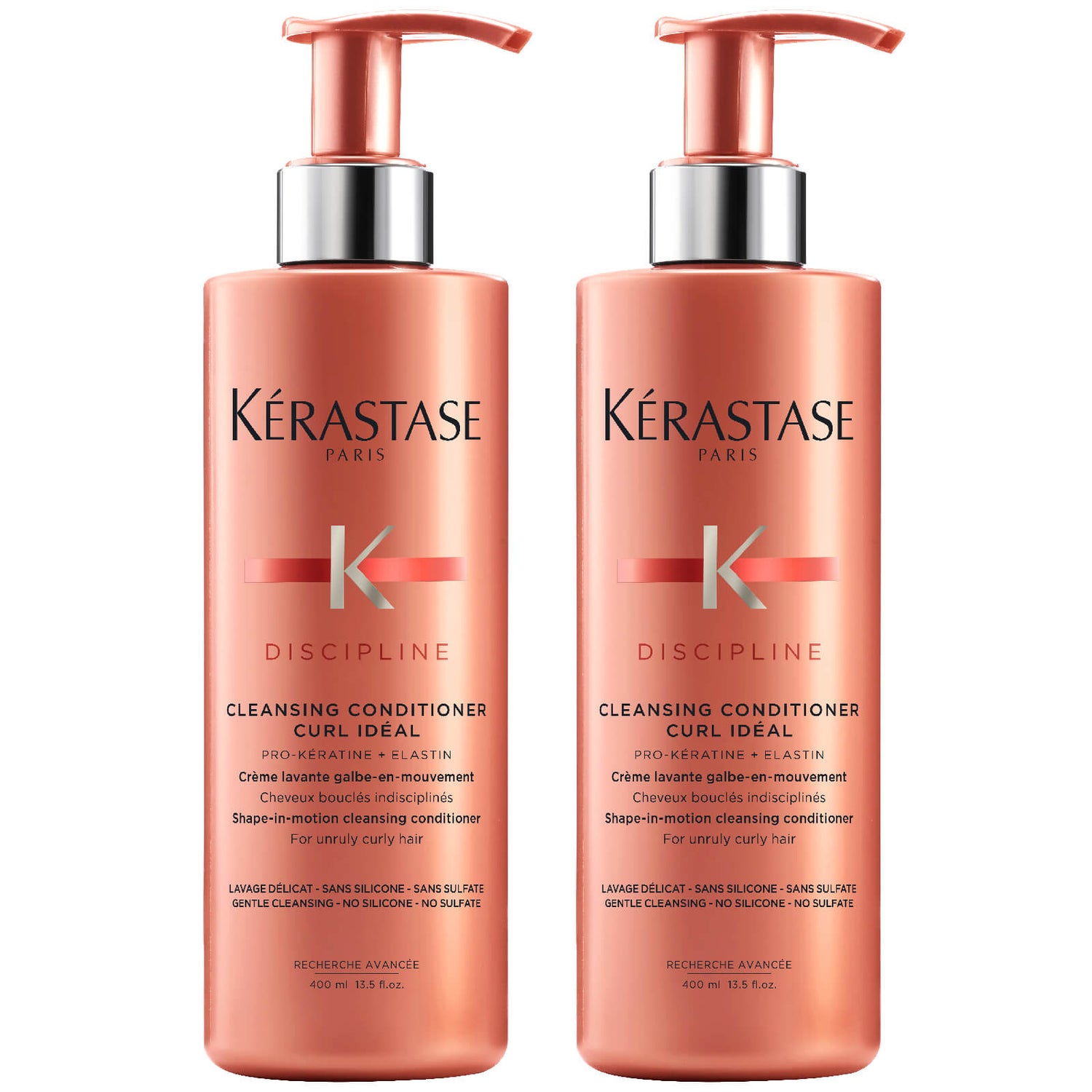 Konsulat udbrud bule Kérastase Discipline Curl Ideal Cleansing Conditioner 400ml Duo | HQ Hair