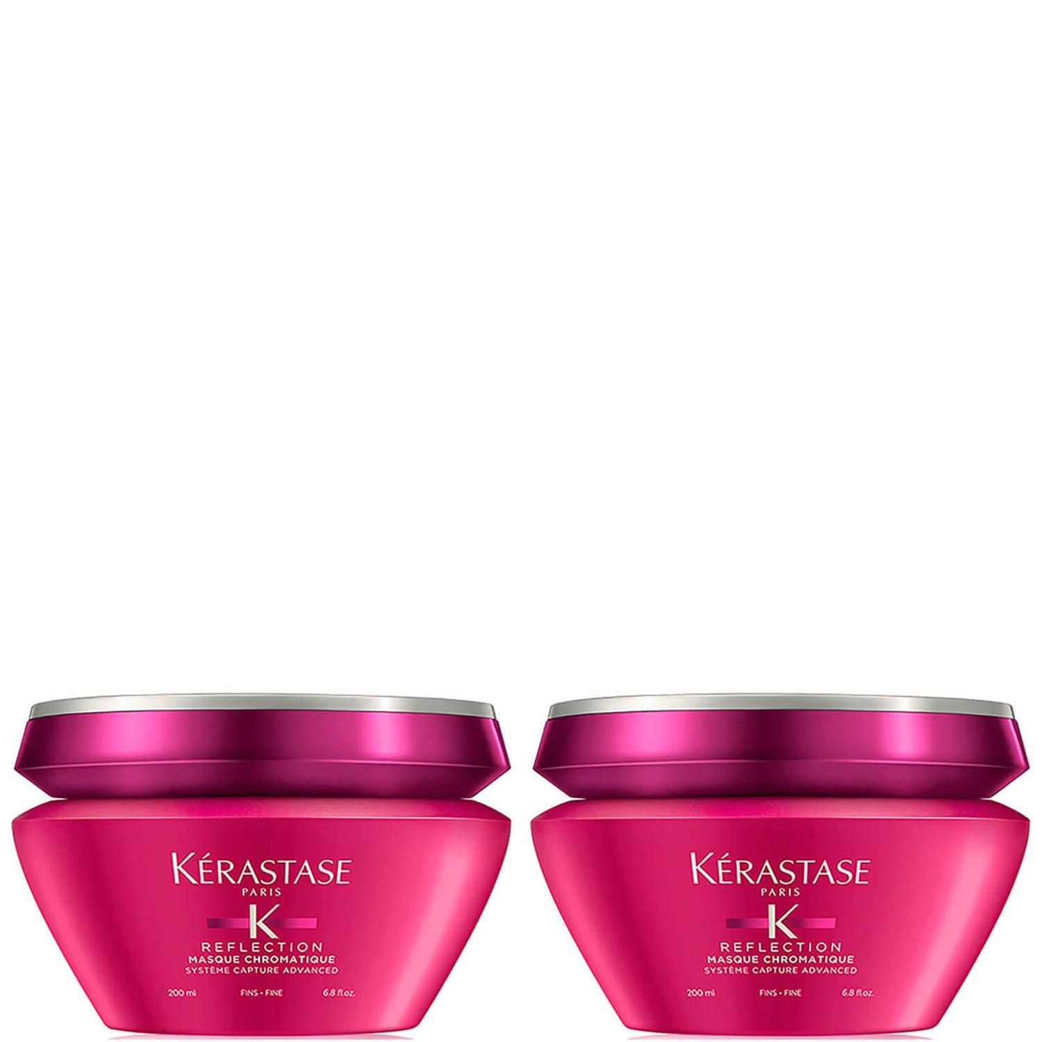 Kérastase Reflection Masque Chromatique Fine Hair Mask 200ml Duo LOOKFANTASTIC