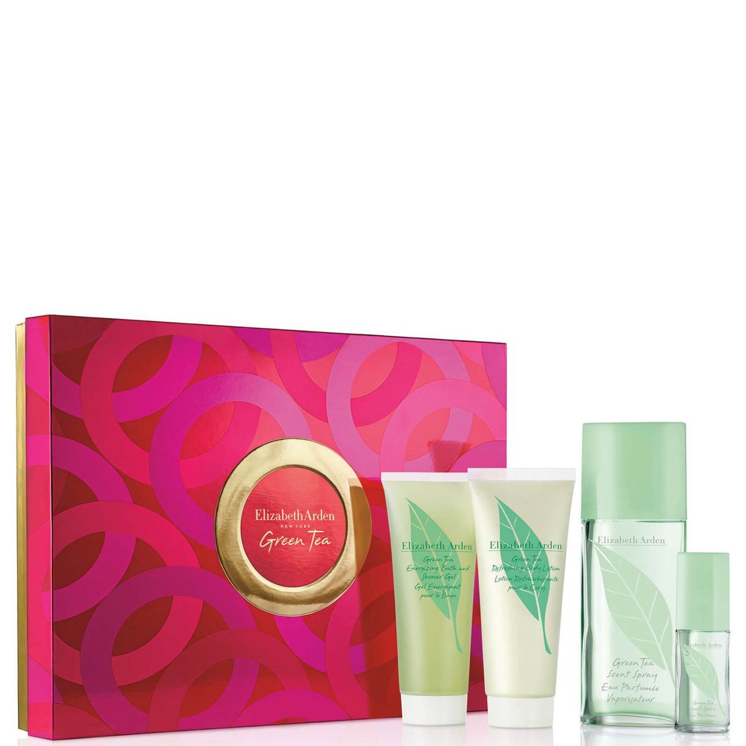 Elizabeth Arden Green Tea 3.3oz 4 Piece Set lookfantastic 台灣站