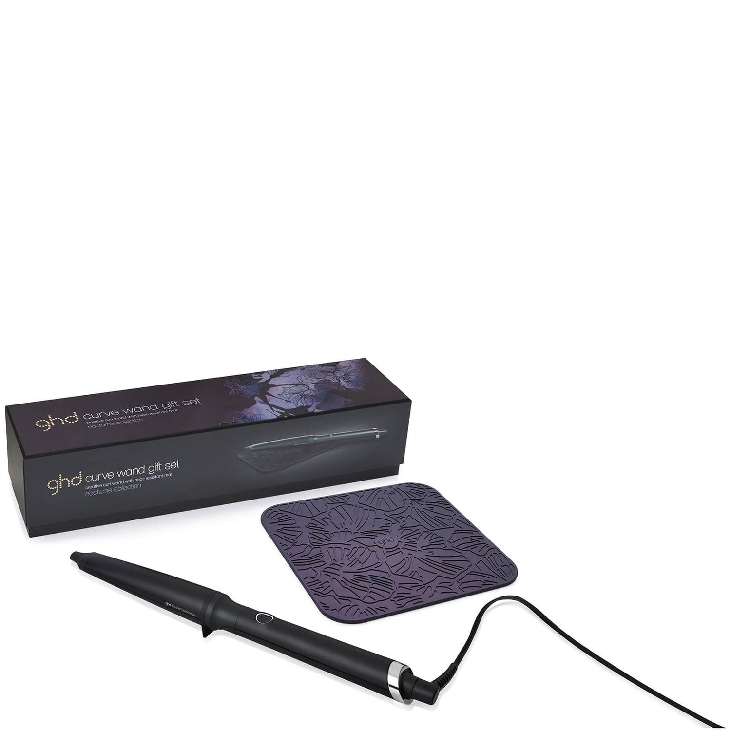 ghd Curve Creative Curl Wand with Exclusive Nocturne Collection Heat Resistant Mat