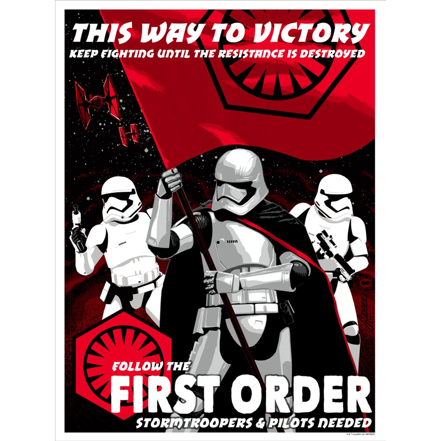 Star Wars - This Way to Victory Print by Brian Miller (457mm