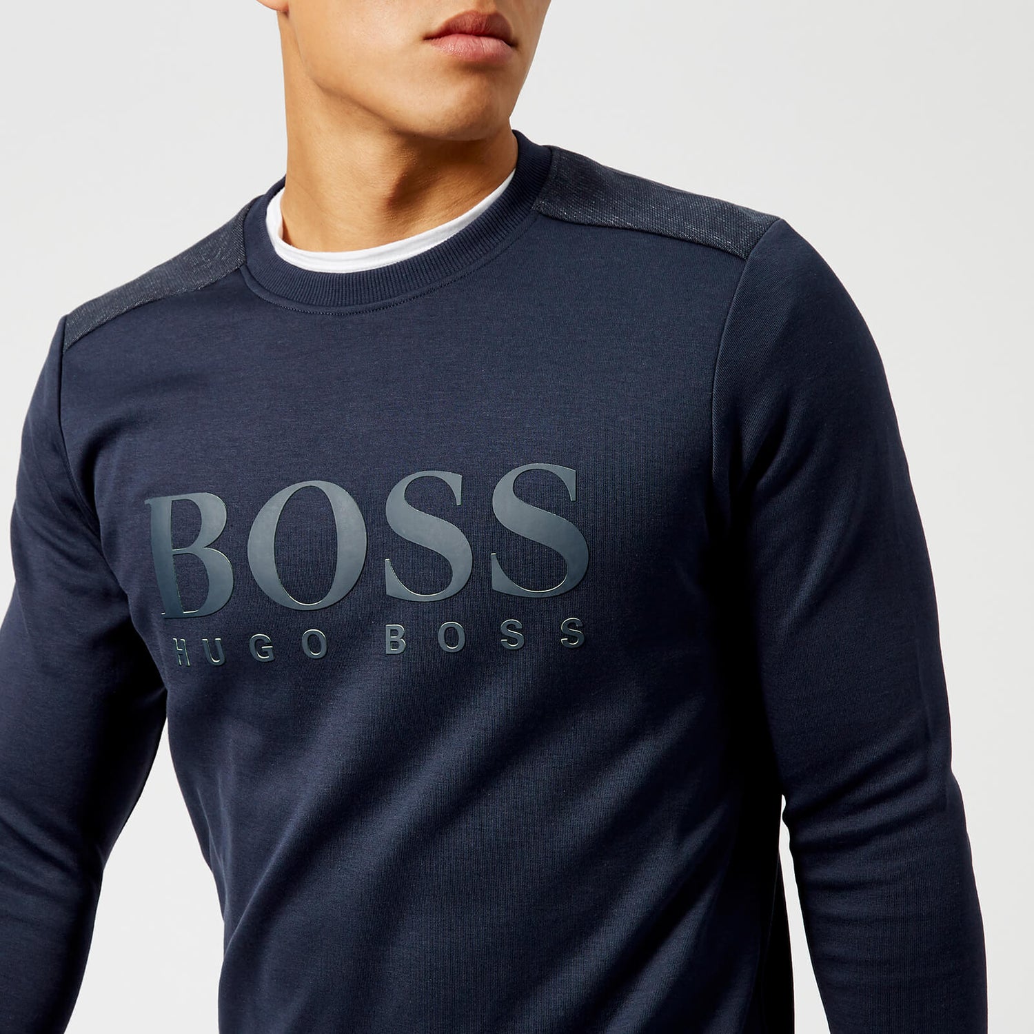 BOSS Green Men's Salbo Logo Sweatshirt - Navy |