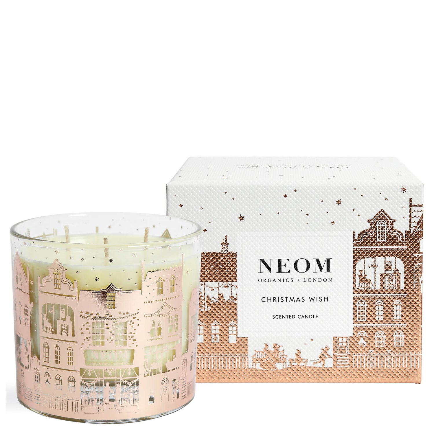 Neom Organics London Wish Scented Candle (3 Wicks) LOOKFANTASTIC