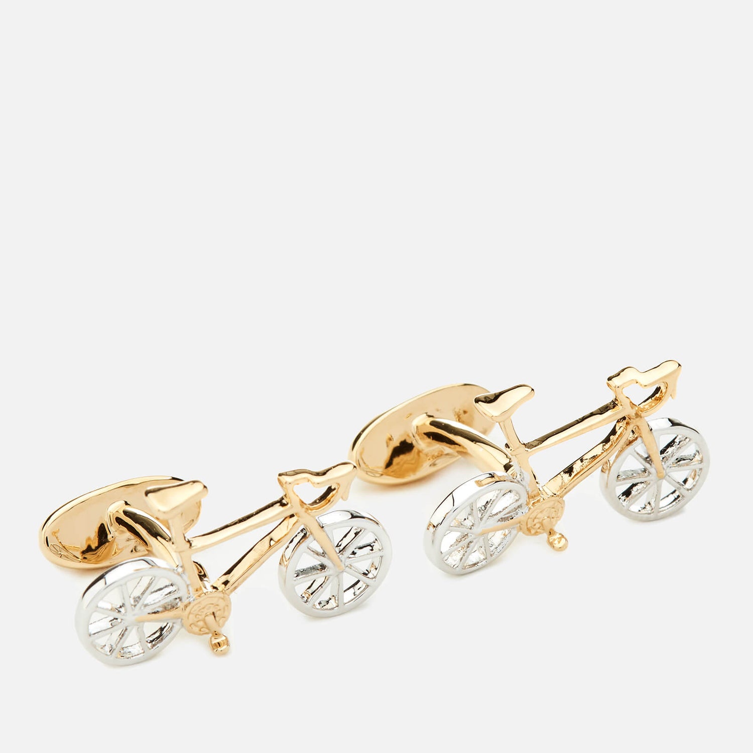 Paul Smith Men's Racing Bike Cufflinks - Brass - Free UK Delivery Available