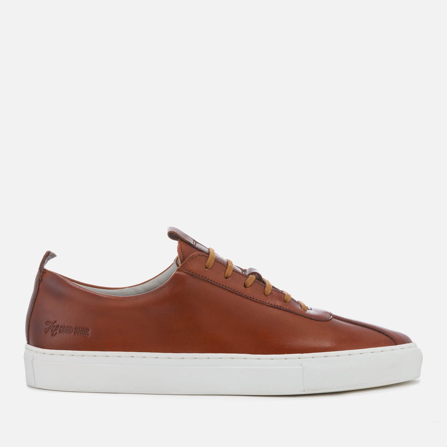 Grenson Men's Sneaker 1 Hand Painted Leather Cupsole Trainers - Tan