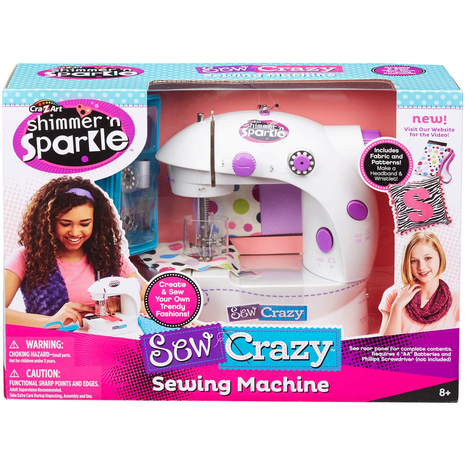 Shimmer and Sparkle Sew Crazy Sewing Machine Toys Zavvi US