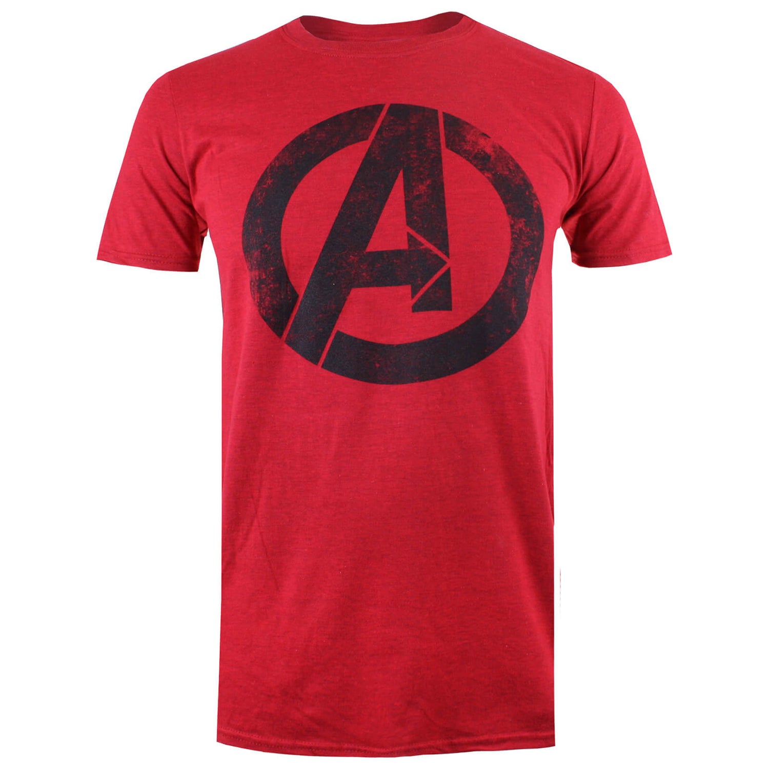 Marvel Men's Avengers Distressed Logo T-Shirt - Heather Red Merchandise ...