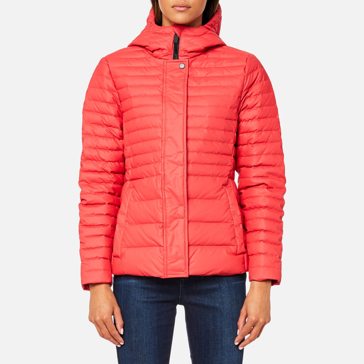 Hunter Women s Original Refined Down Jacket Bright Coral TheHut