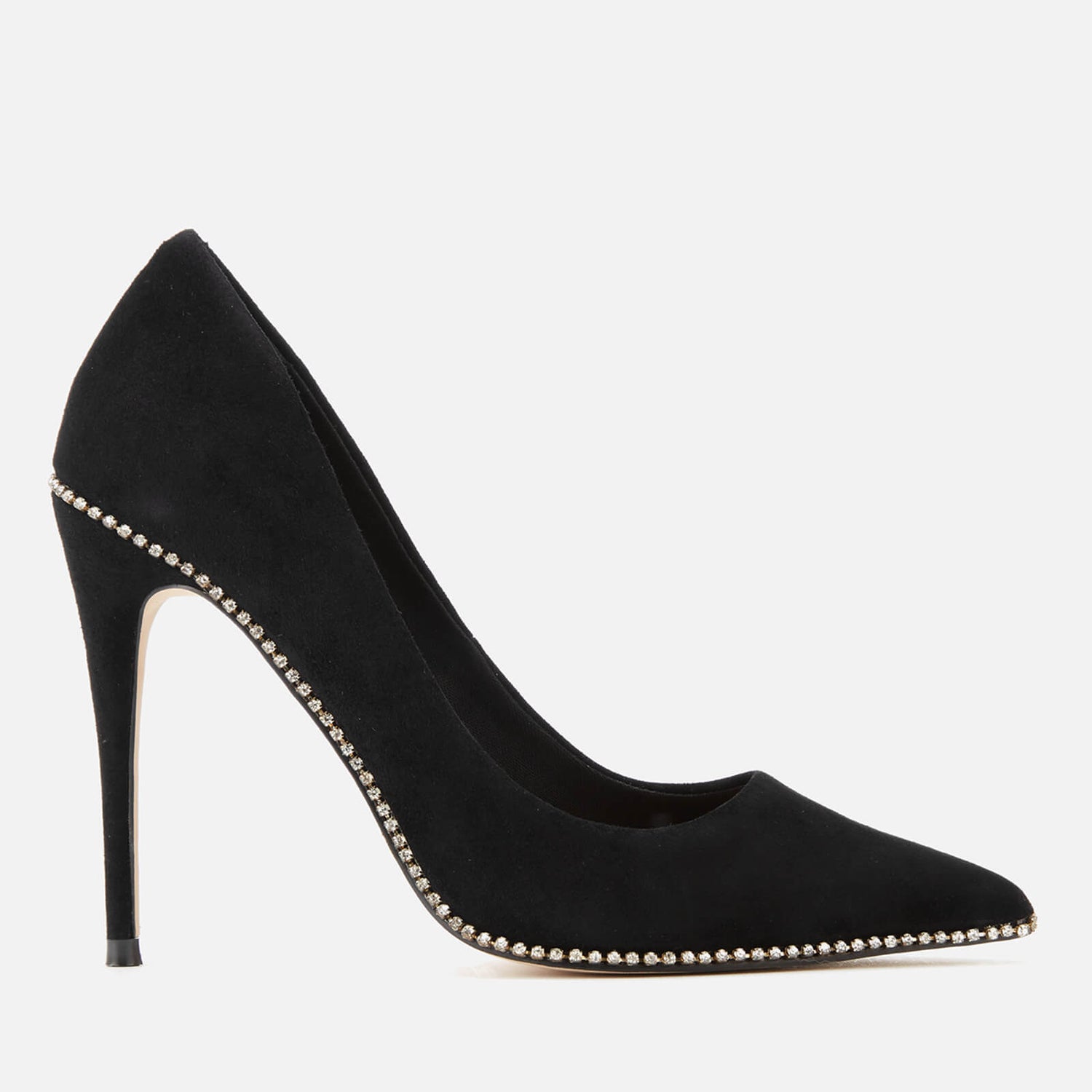 Kurt Geiger London Women s Envy Suede Court Shoes Black TheHut
