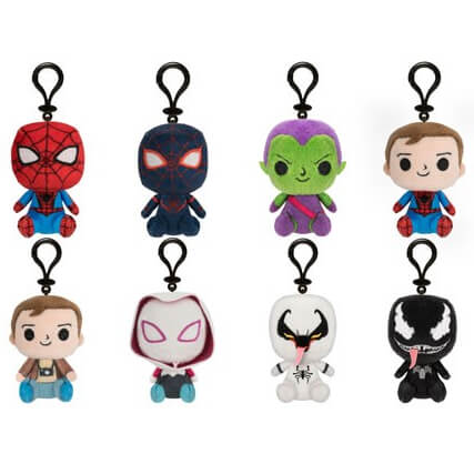 DNU Funko Marvel Spider Man Plush Mystery Minis 8 Pieces