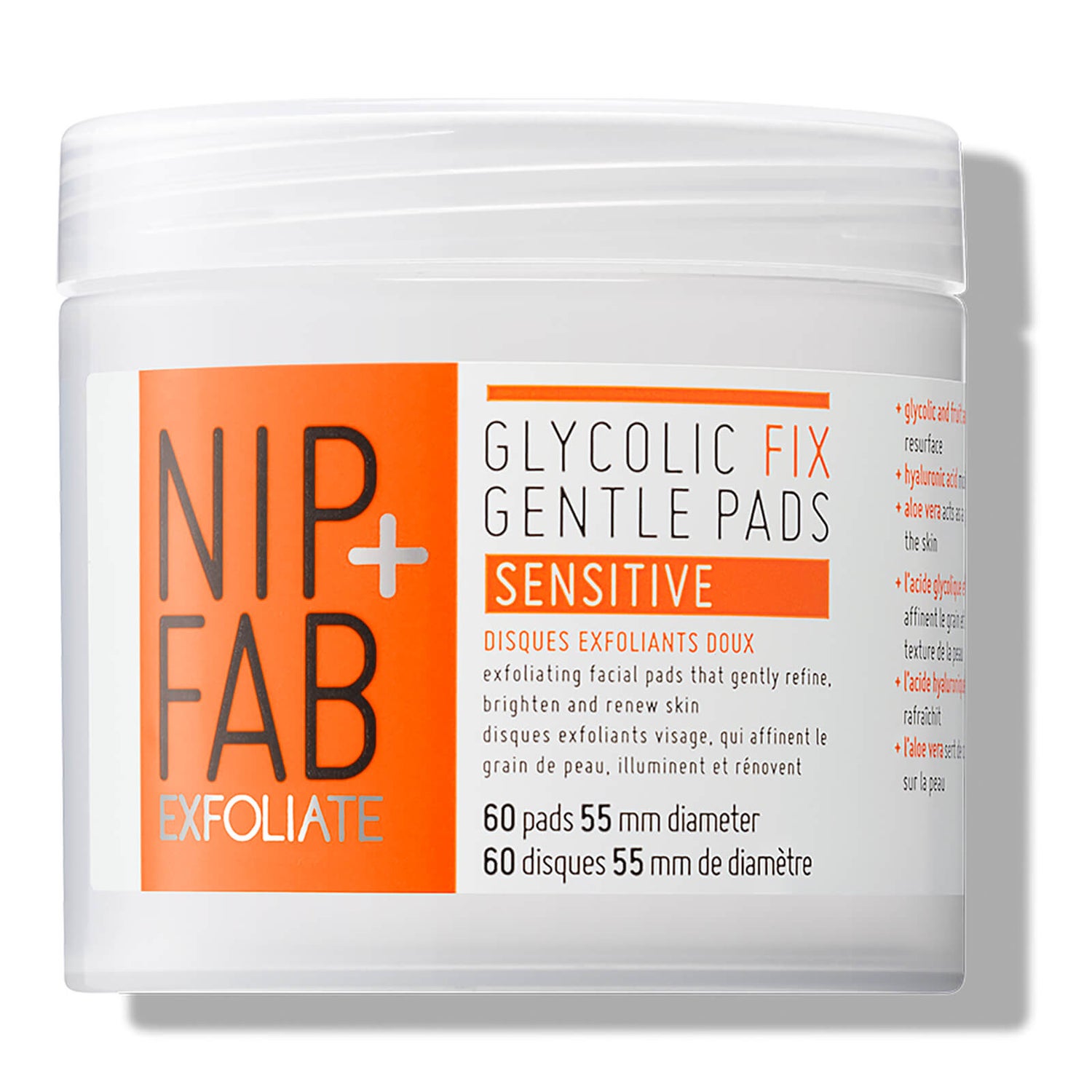 NIP+FAB Glycolic Fix Gentle Pads - Sensitive 80ml