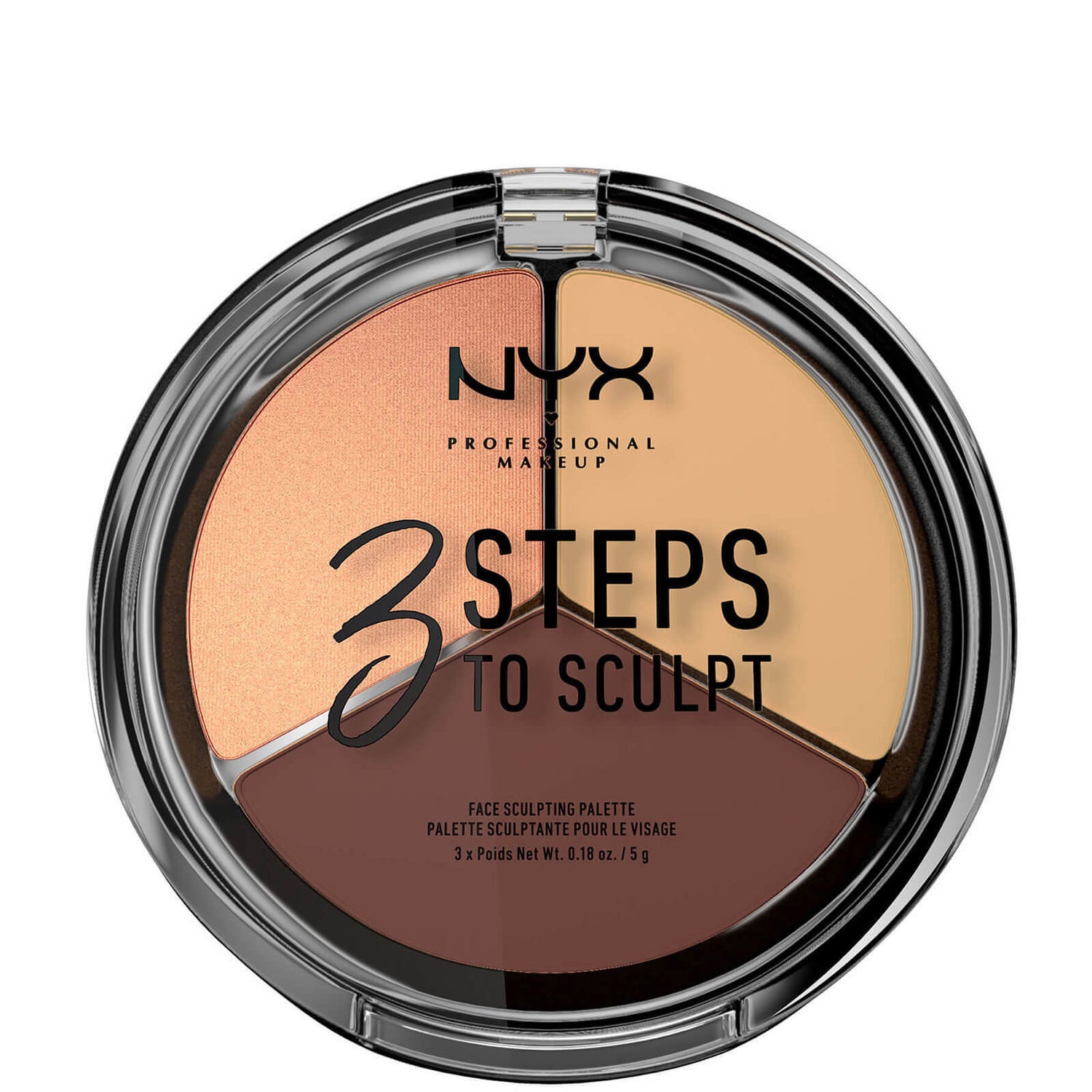 Palette NYX Professional Makeup 3 Steps to Sculpt Face - Medium