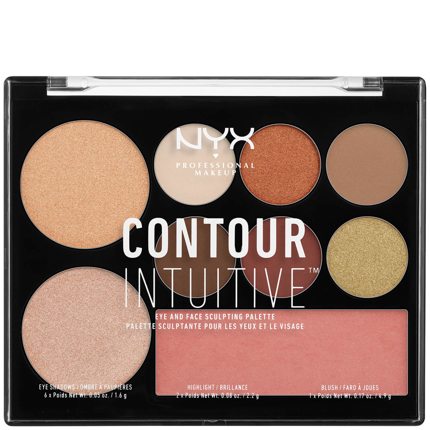 NYX Professional Makeup CONTOUR INTUITIVE™ Eye and Face Sculpting