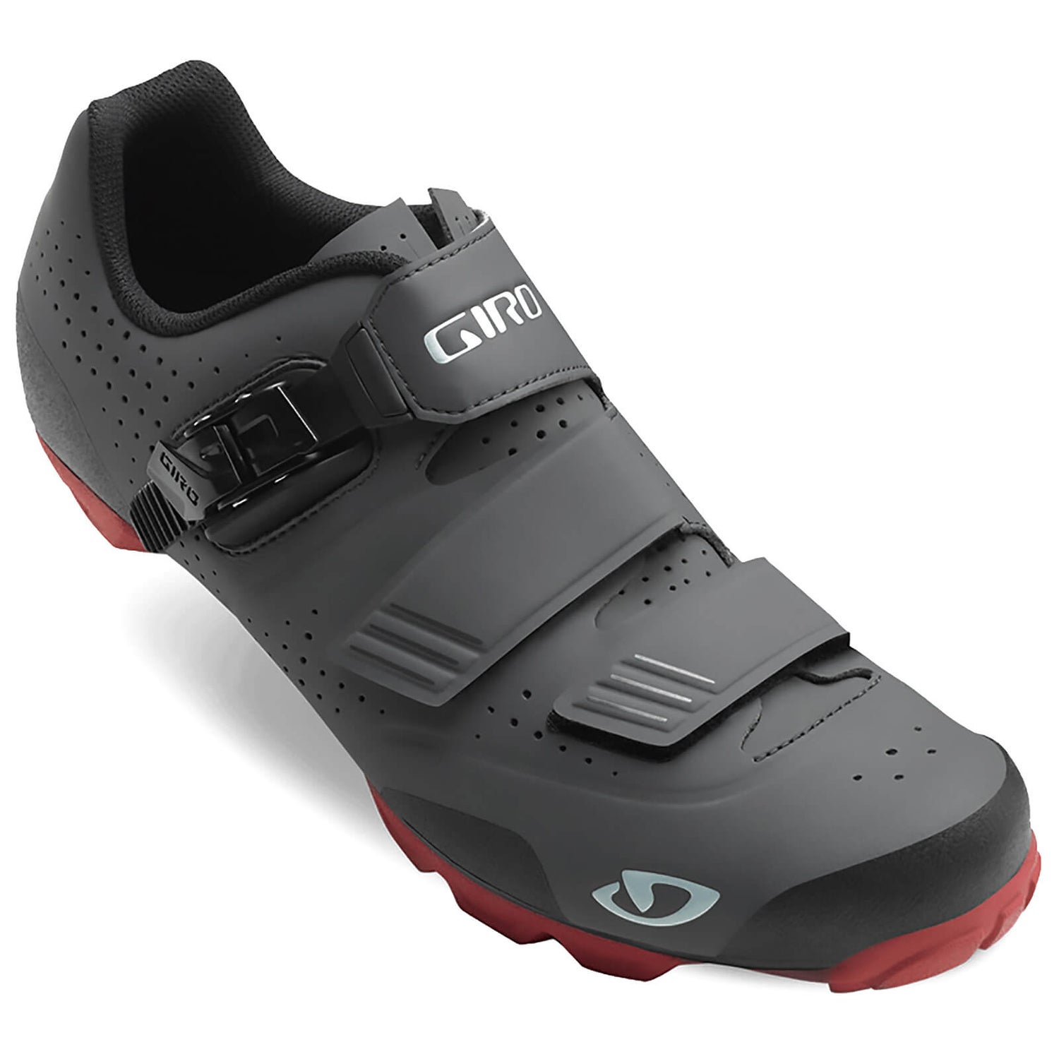 Giro Privateer R MTB Cycling Shoes Dark Shadow Dark Red